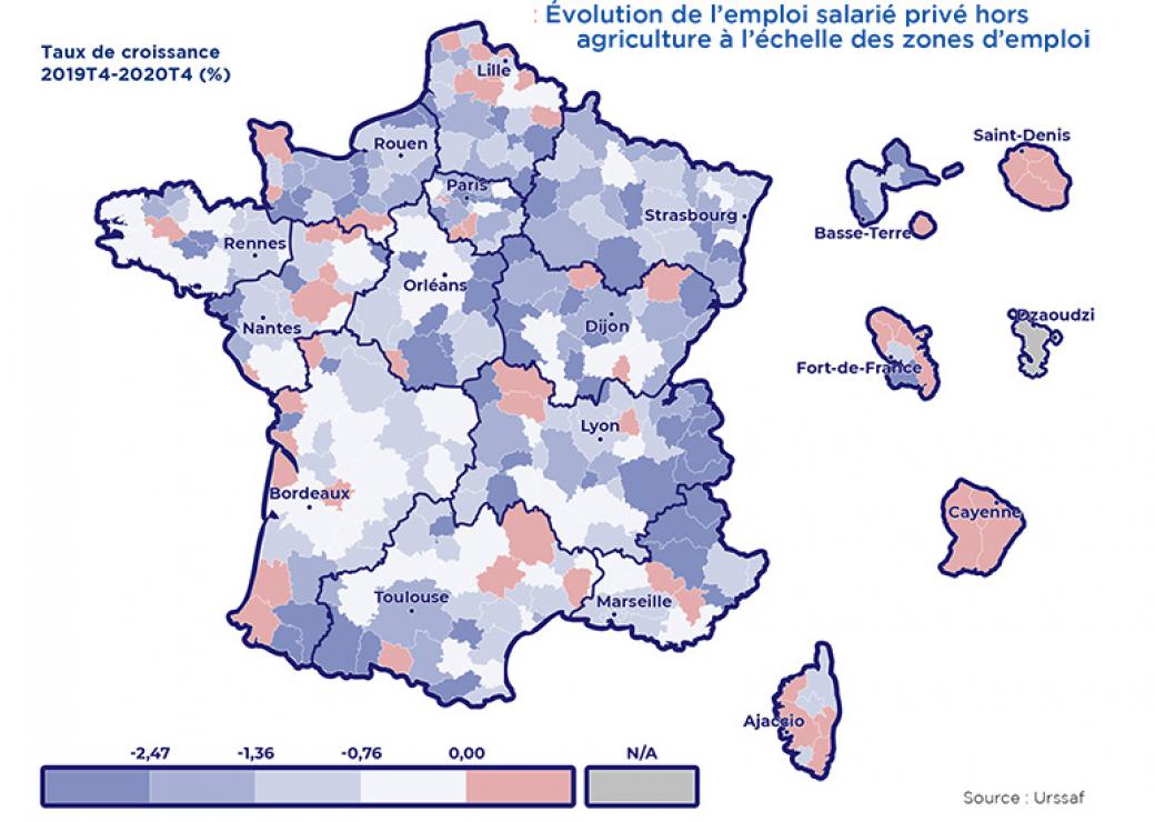 Impacts de la crise : les effets locaux l’emportent sur la spécialisation des territoires