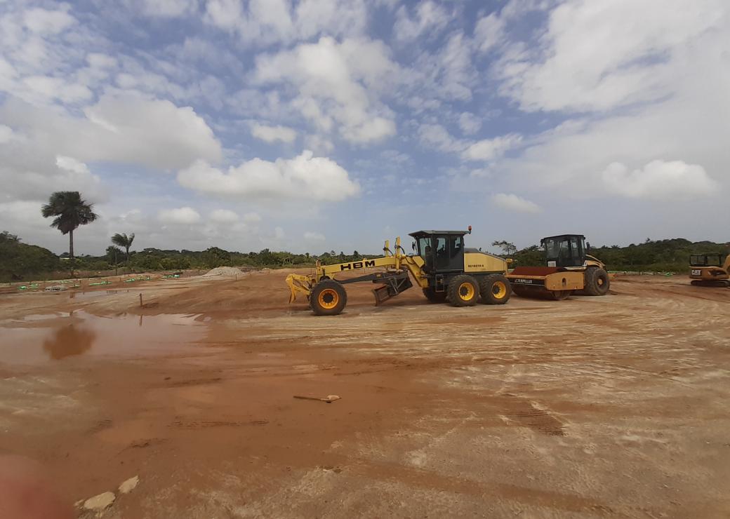 Construction de l'usine