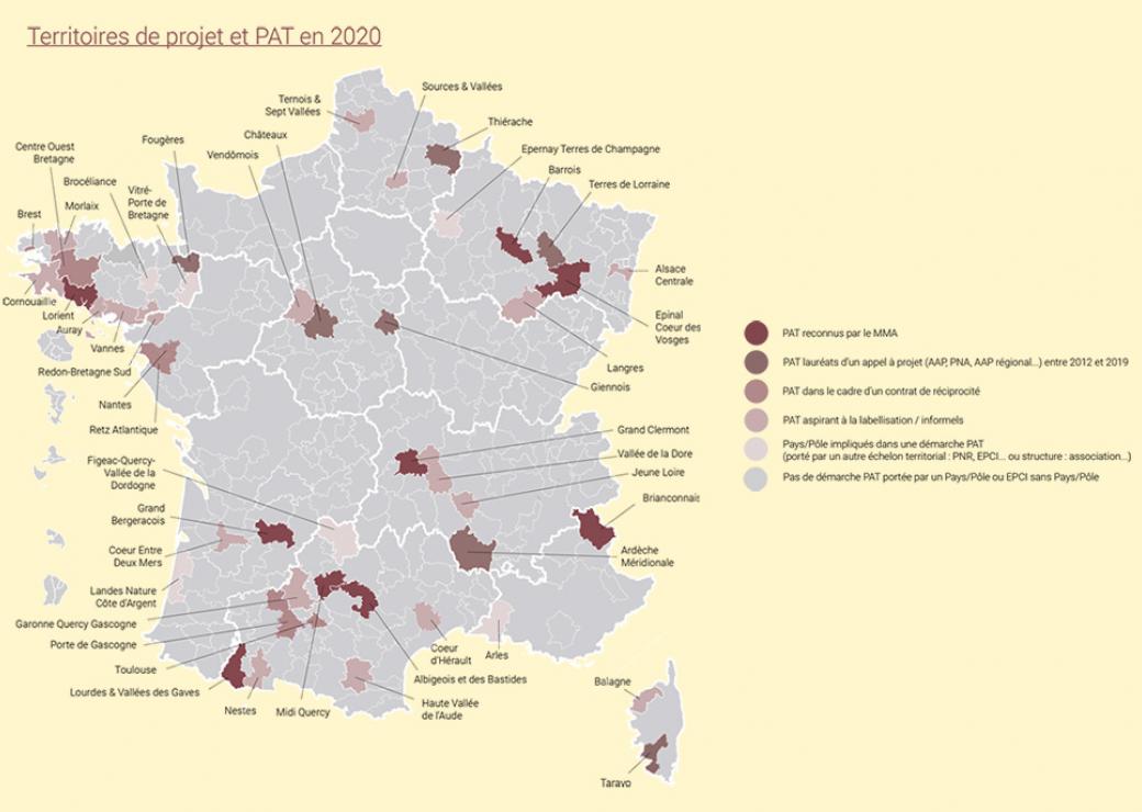 territoires de projet PAT 