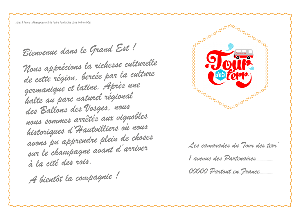 Carte postale verso Grand Est