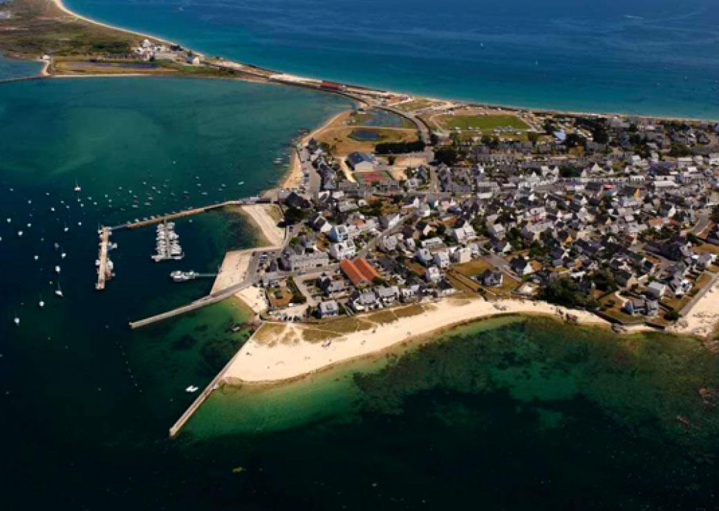 Vue aérienne presqu'île de Gâvres