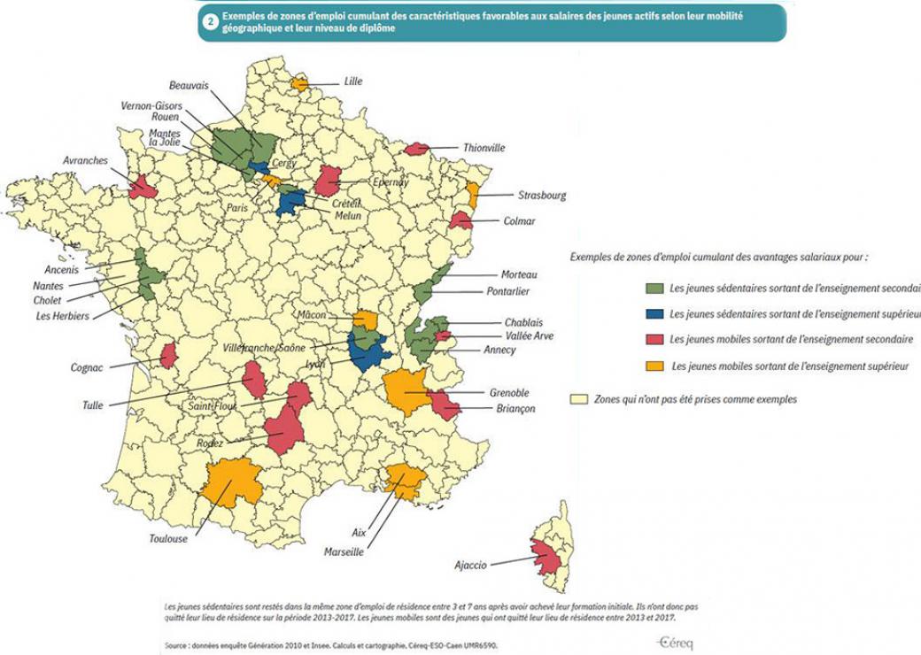  Des territoires plus favorables aux débuts de carrière 