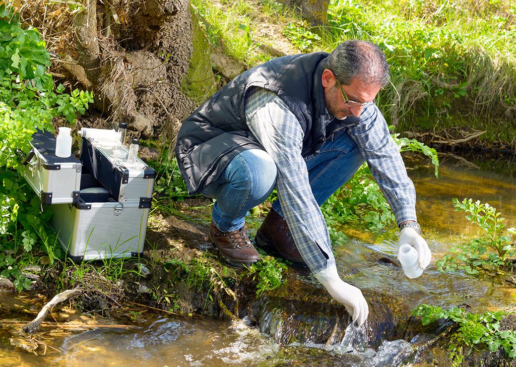 qualité de l'eau, prélèvement 