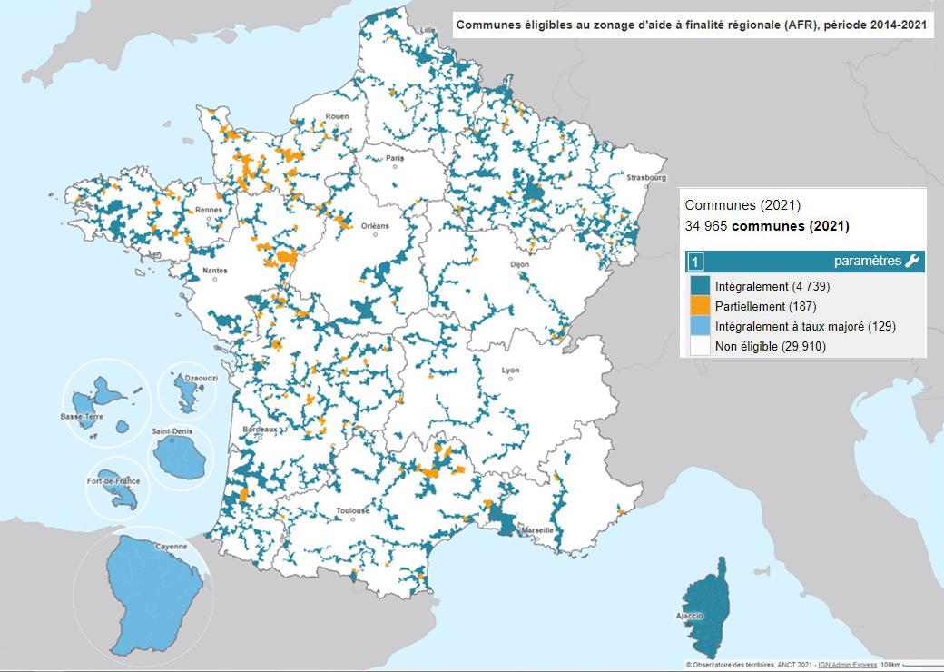 Carte AFR