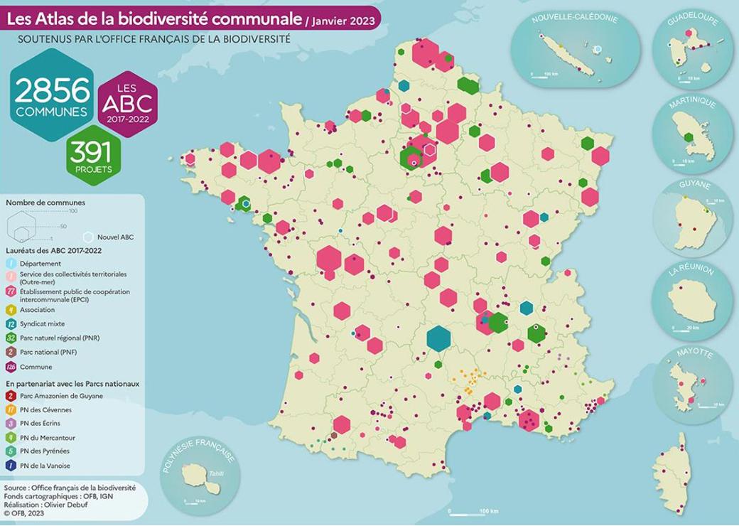 Atlas de la biodiversité communale : coup d'envoi de l'appel à projets 2023