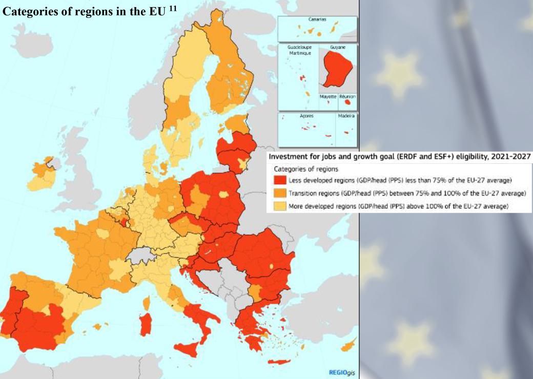 déclassement des régions françaises