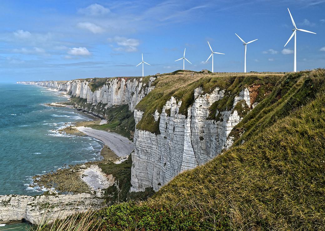 éoliennes littoral Normandie 