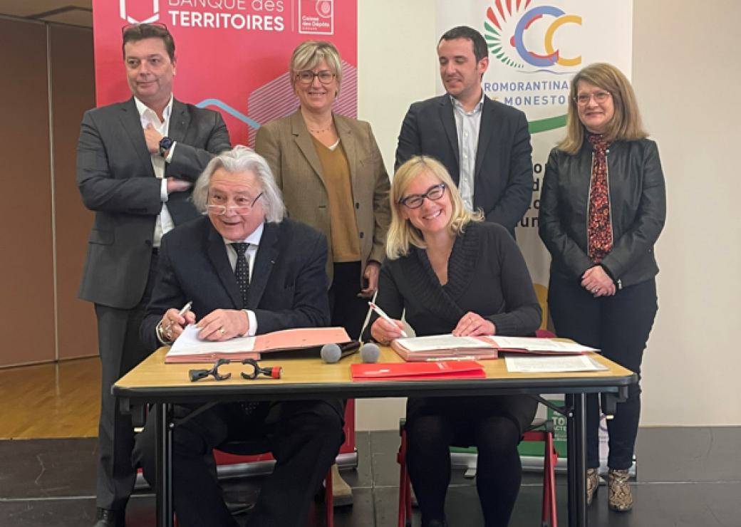 Communauté De Communes Du Romorantinais Et Du Monestois La Banque des Territoires s'engage auprès de la Communauté de Communes