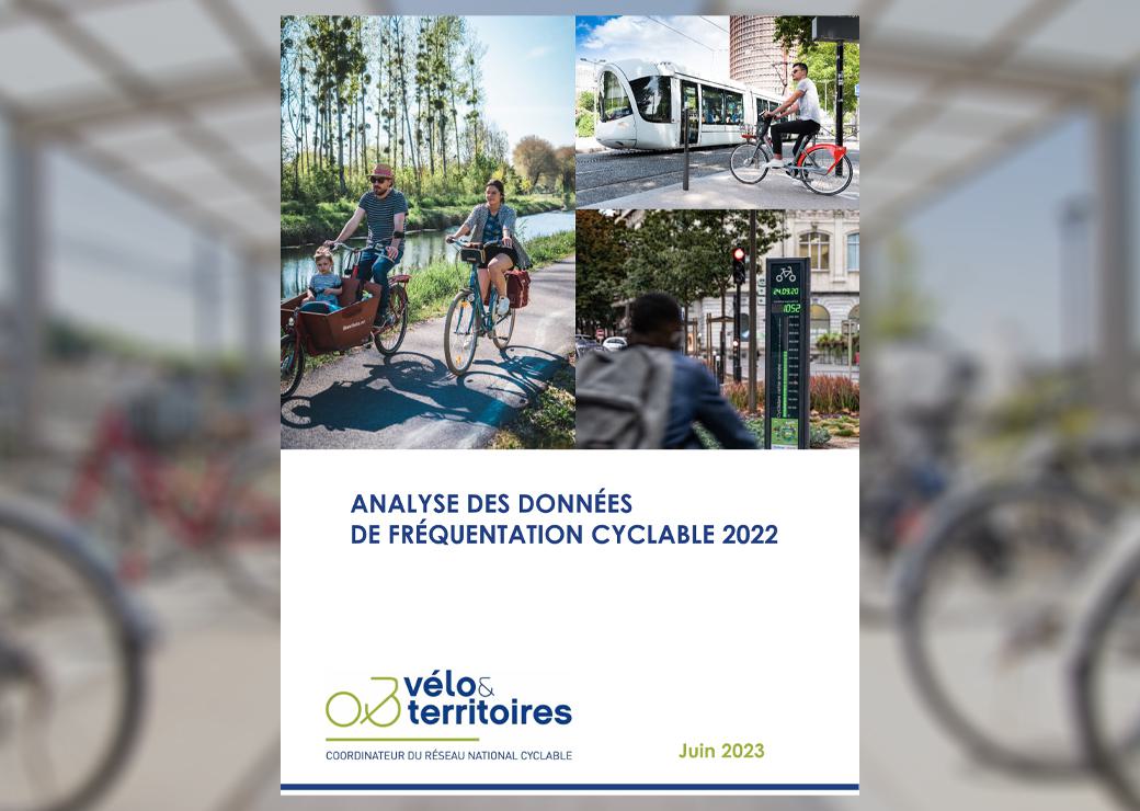 couverture du rapport d'analyse des données de fréquentation cyclable 2022 