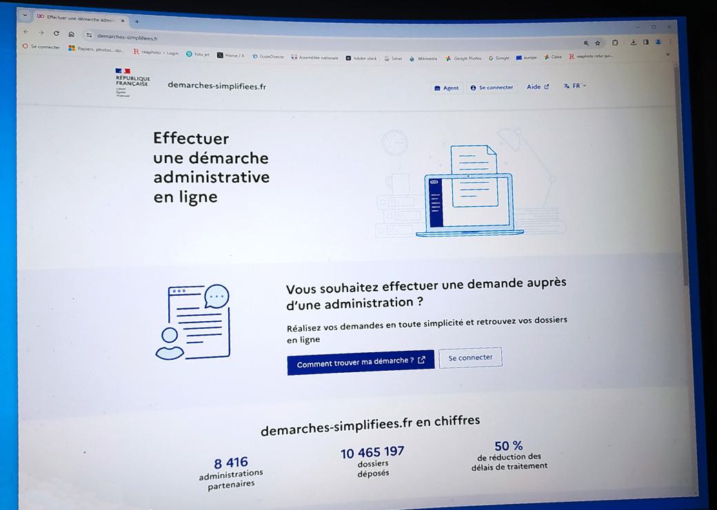 site internet démarches simplifiée