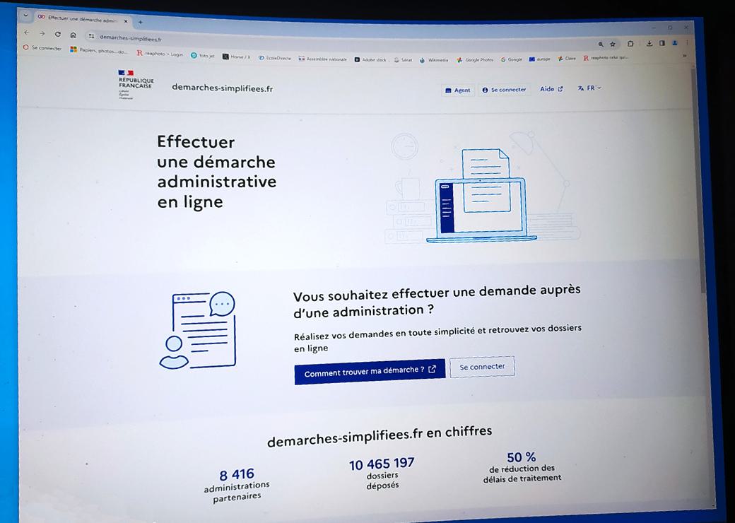 site internet démarches simplifiée 