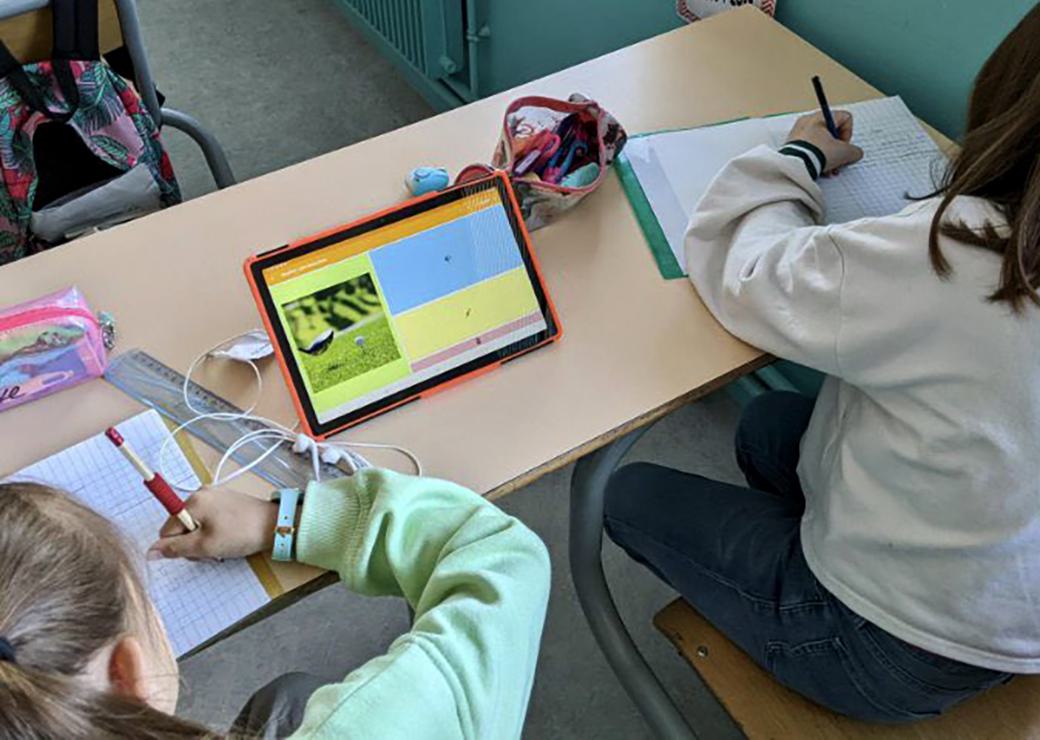 tablettes à l'école