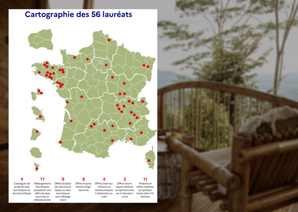 carte des lauréats