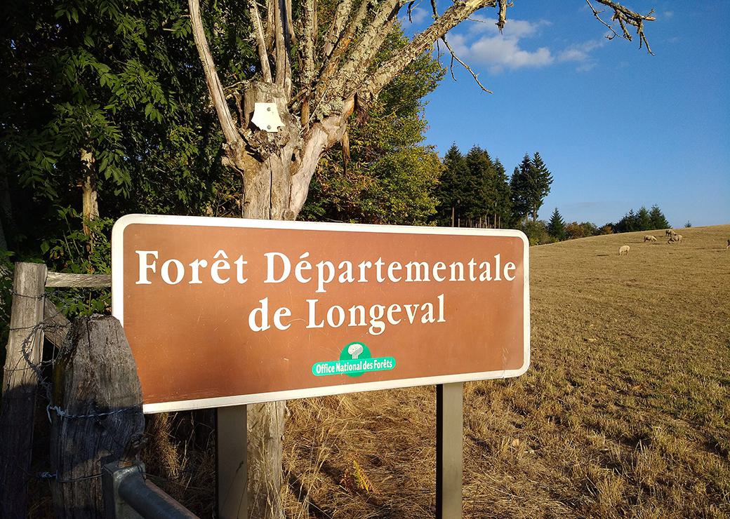panneau onf a l'entrée d'une forêt