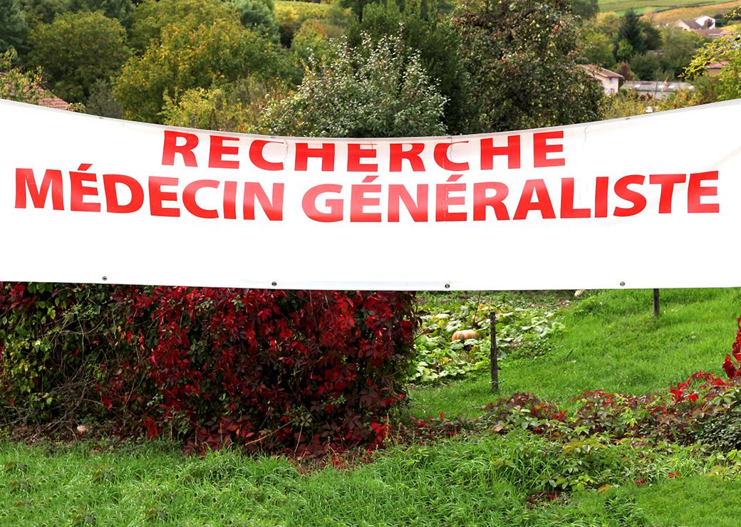 baderole affichant recheche médecin généraliste