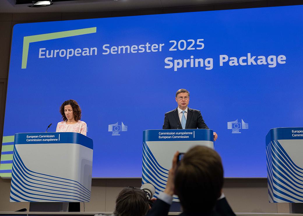 Roxana Mînzatu et Valdis Dombrovskis