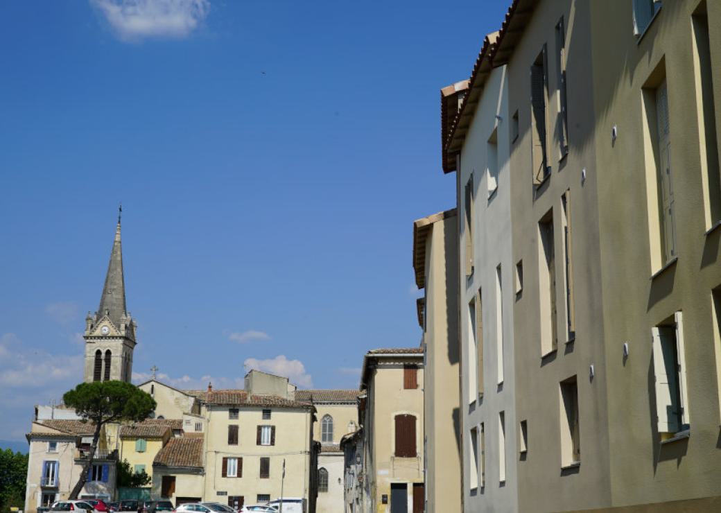 Vue d'un centre ville