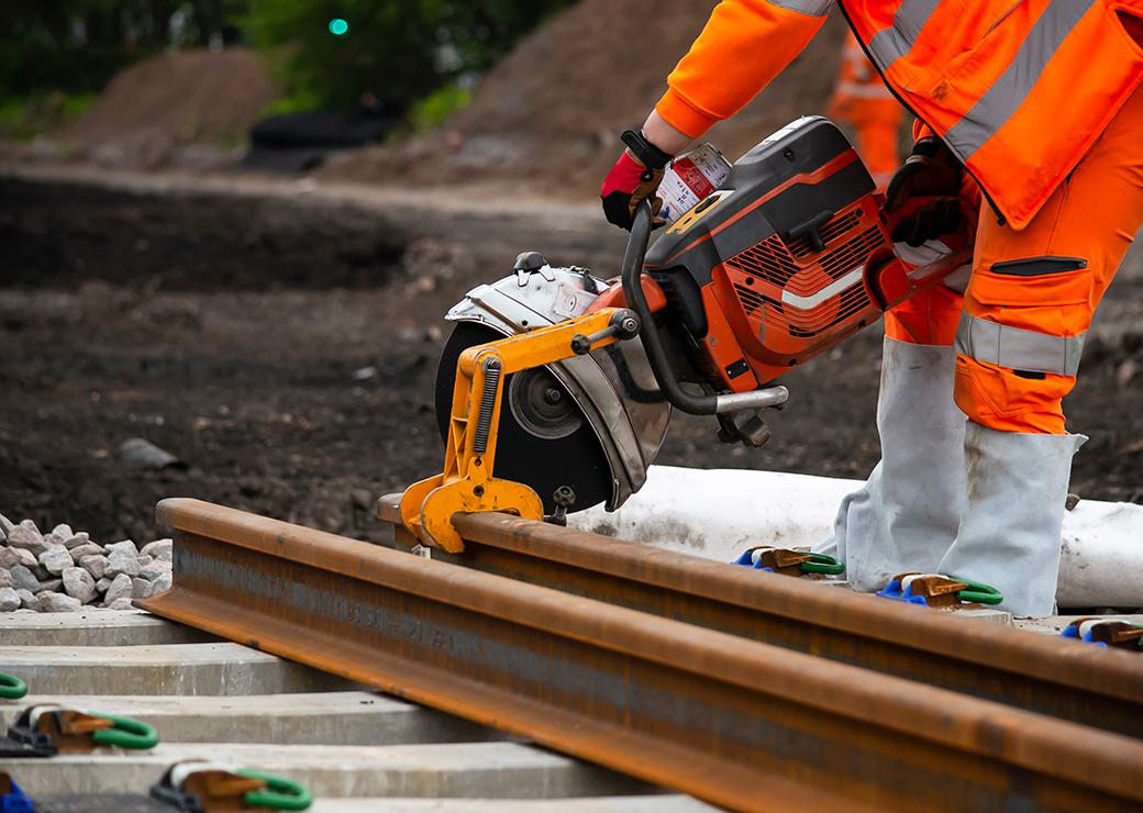 mise en place de rails