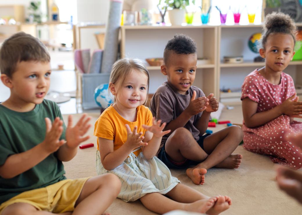 enfants en crèche
