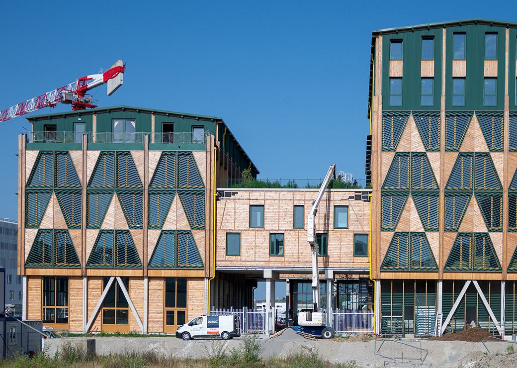 Le bâtiment à Nantes en juin 2025