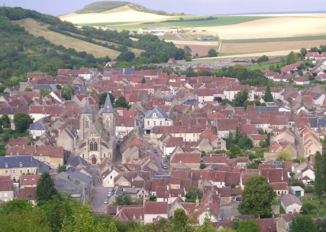 Vue panoramique d'un village