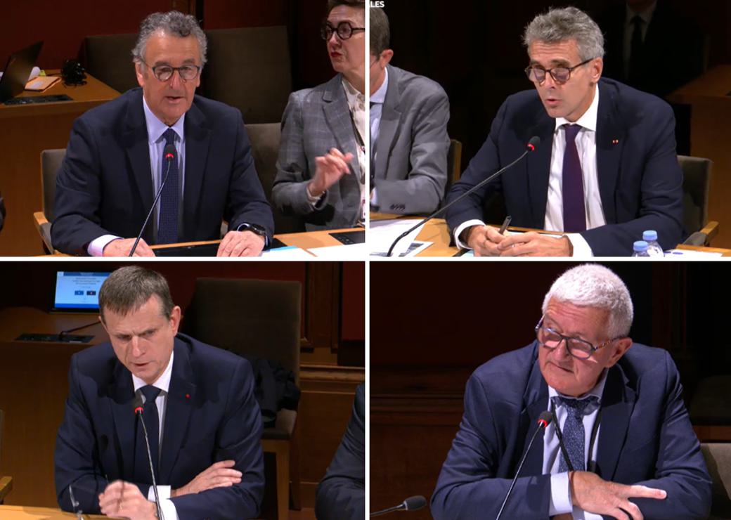 Bernard Delcros, Marc Guillaume, Jacques Witkowski et Gérard Lahellec