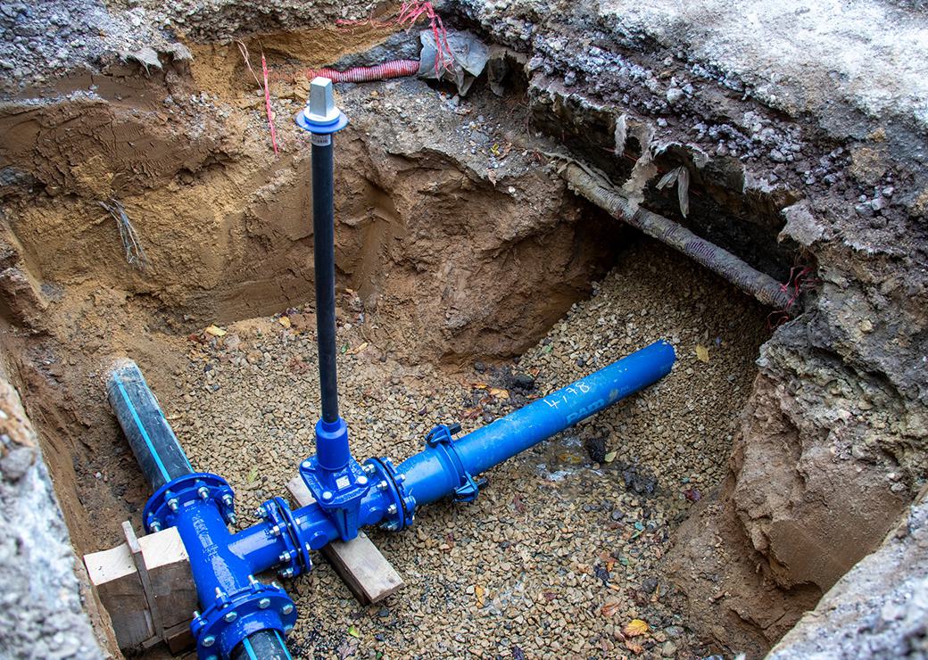 remplacement de canalisations d'eau