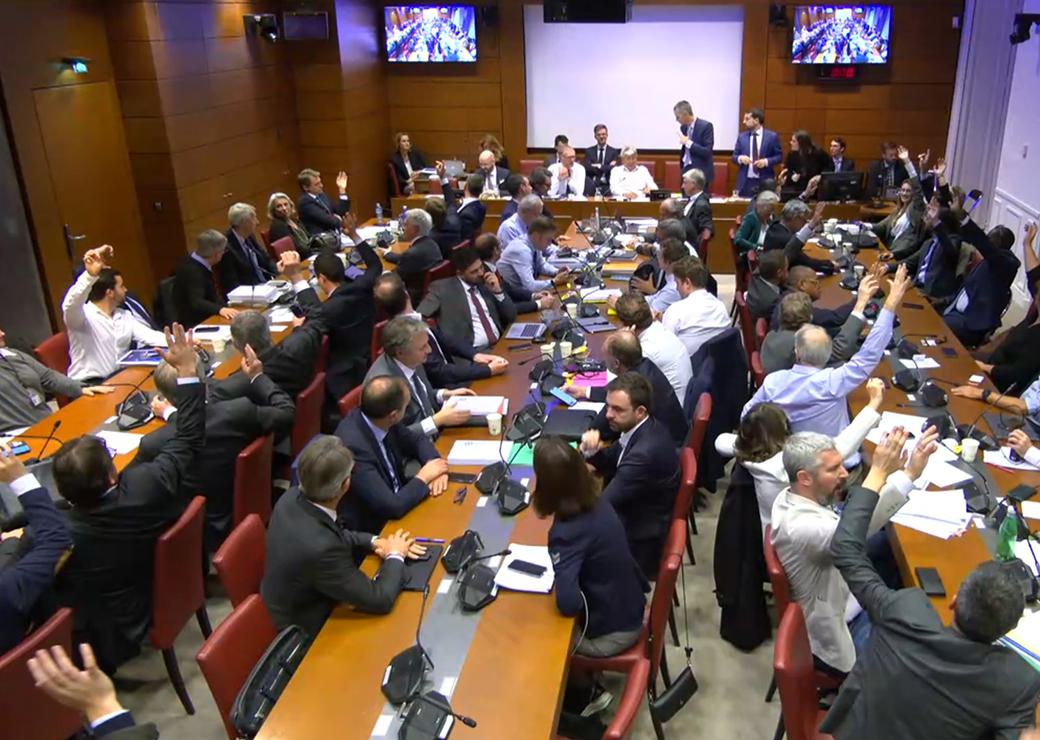 Vote en commission des finances le 22 octobre