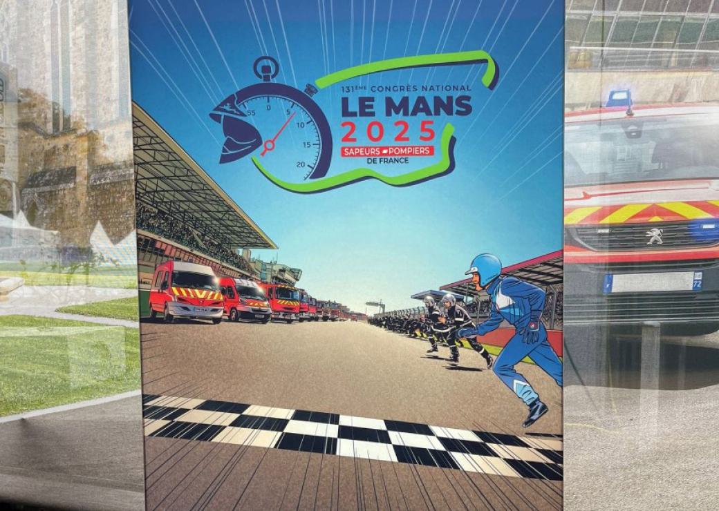 affiche du congrès des pompiers 2025 