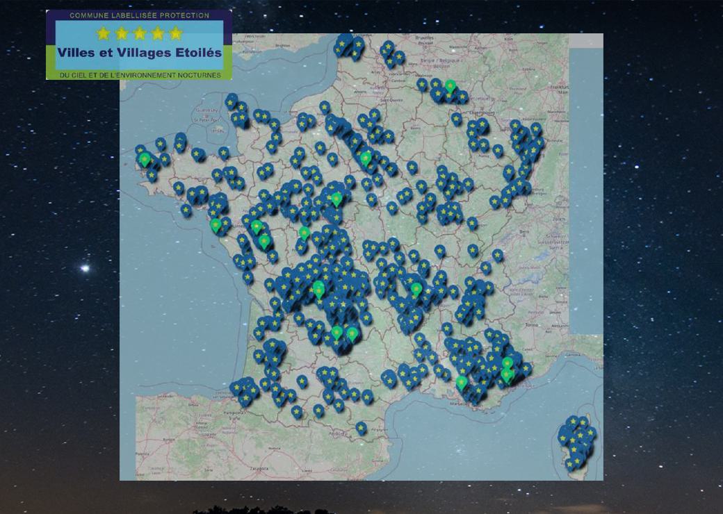 Carte des villes et villages étoilés
