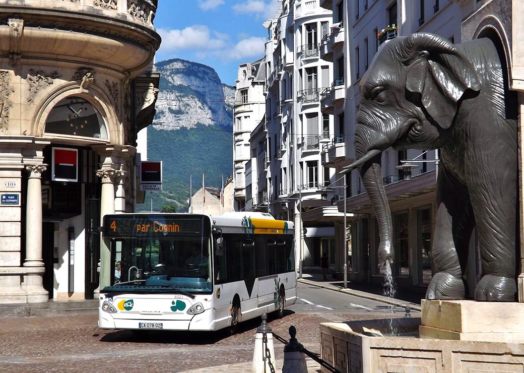 un bus à Chambéry 