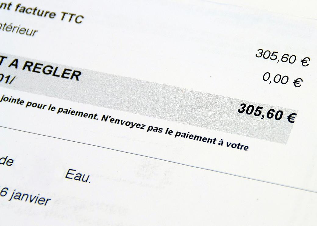 facture d'eau 
