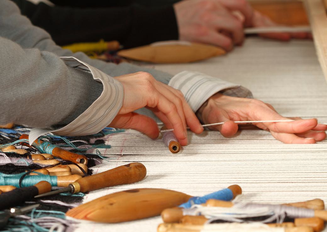 tissage, tapisserie d'Aubusson 