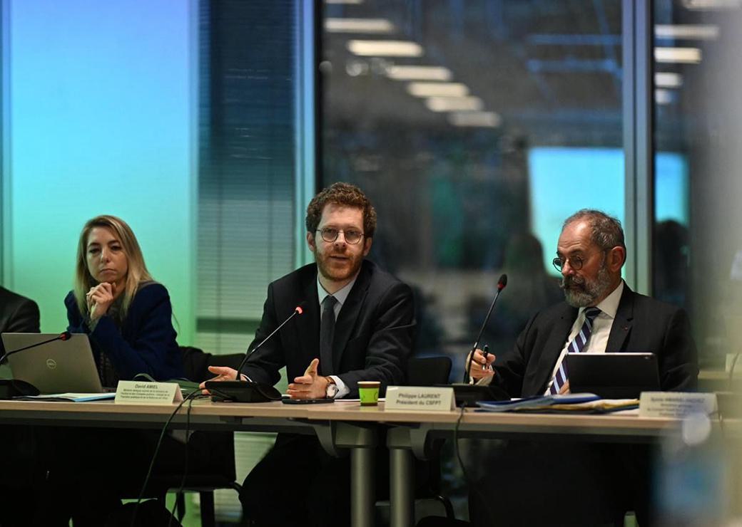 Cécile Raquin, David Amiel et Philippe Laurent 