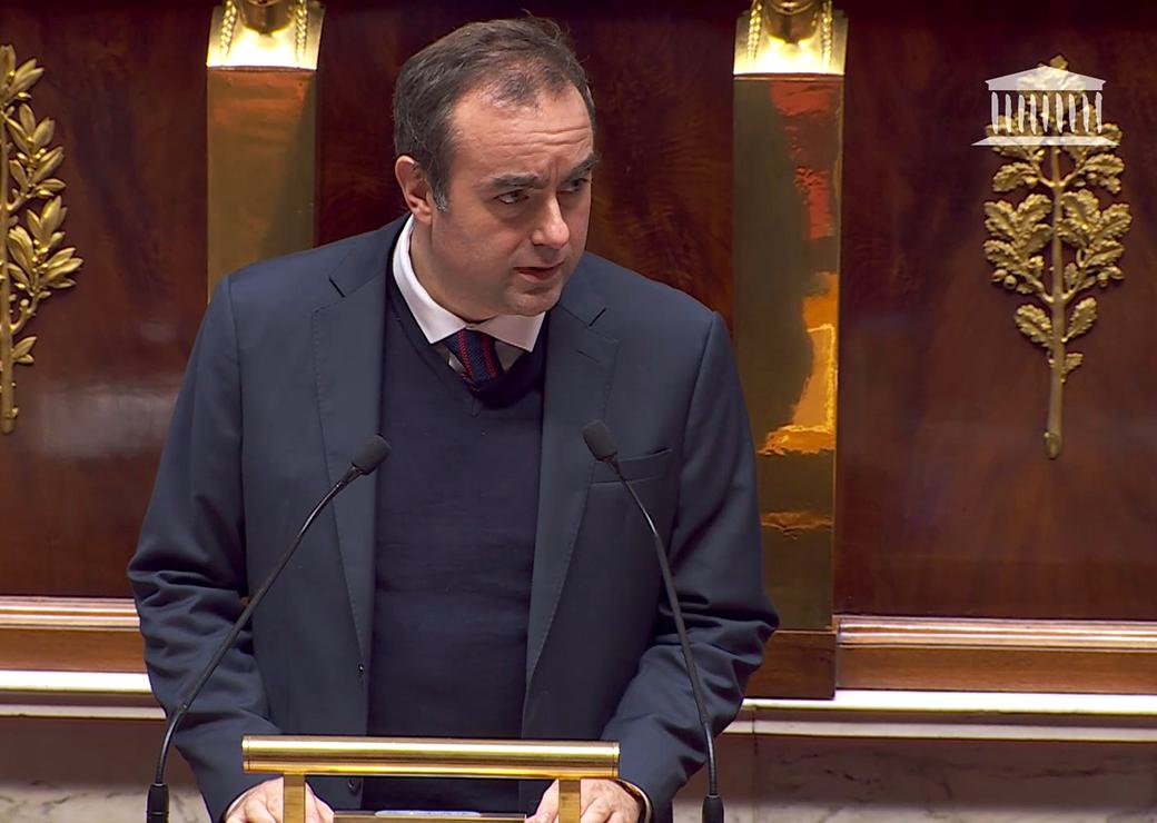 Sébastien Lecornu à l'Assemblée nationale le 17 décembre