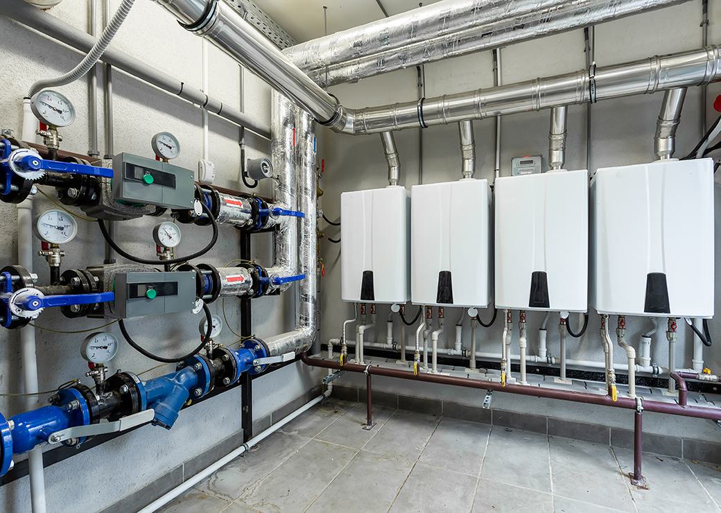 système de chauffage en sous sol 