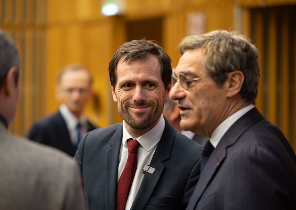 Mathieu Lefèvre et Serge Papin au Conseil national du commerce