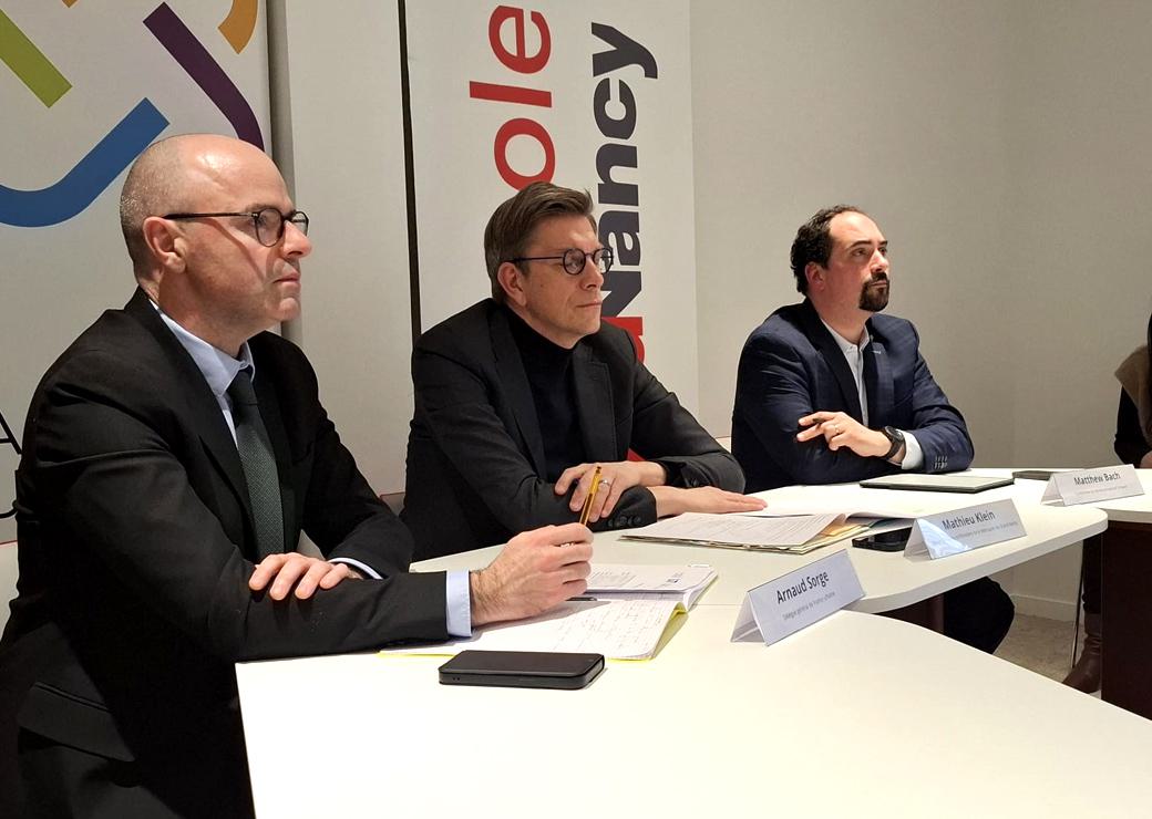 Arnaud Sorge, Mathieu Klein et Matthew Bach