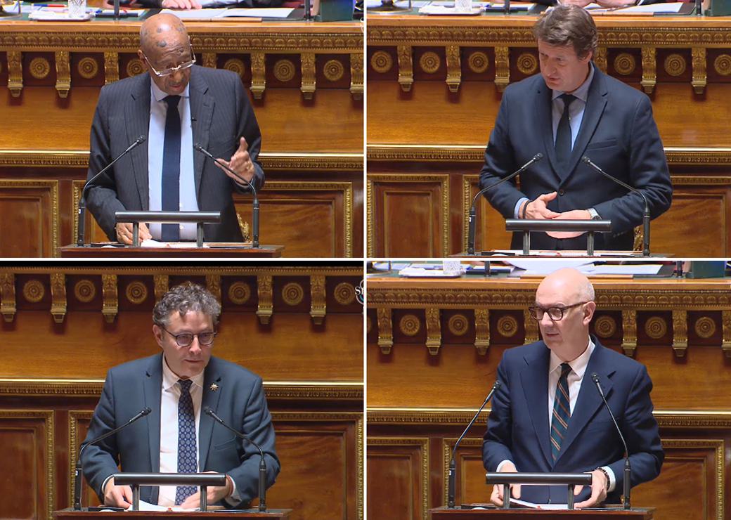 Georges Patient, Yannick Jadot, Vincent Louault et Roland Lescure