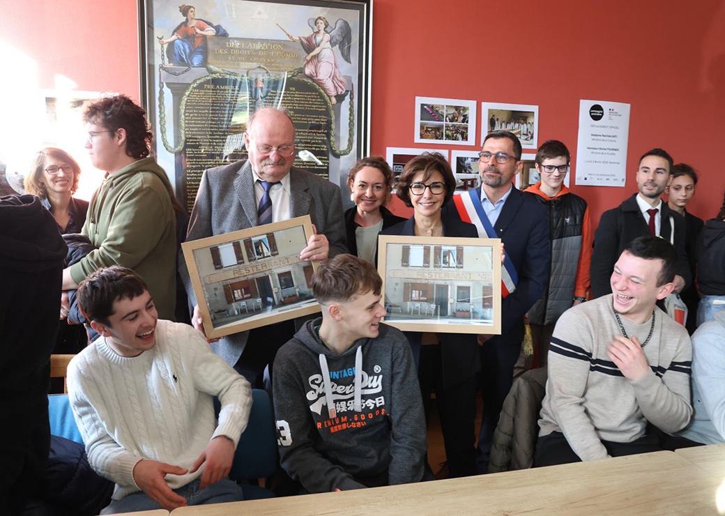  Michel Fournier et Rachida Dati à Saint-Cyr-sur-Menthon (Ain)
