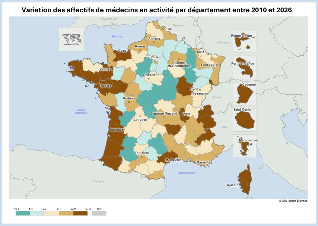 carte deserts médicaux 