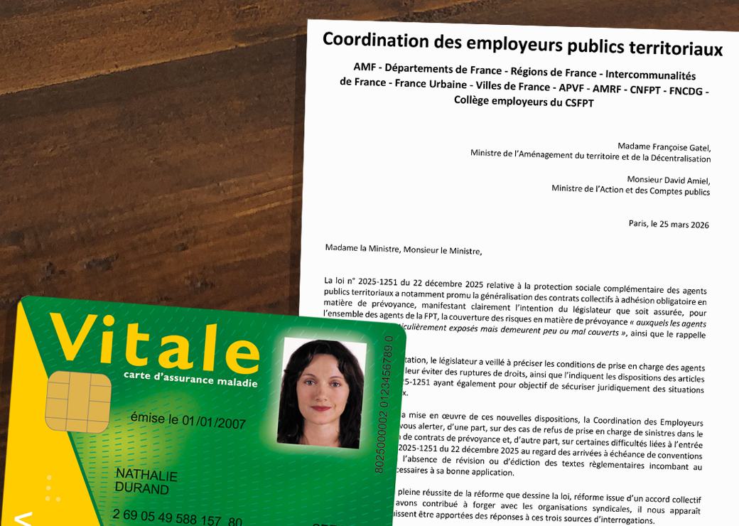 carte vitale et lettre au ministre 