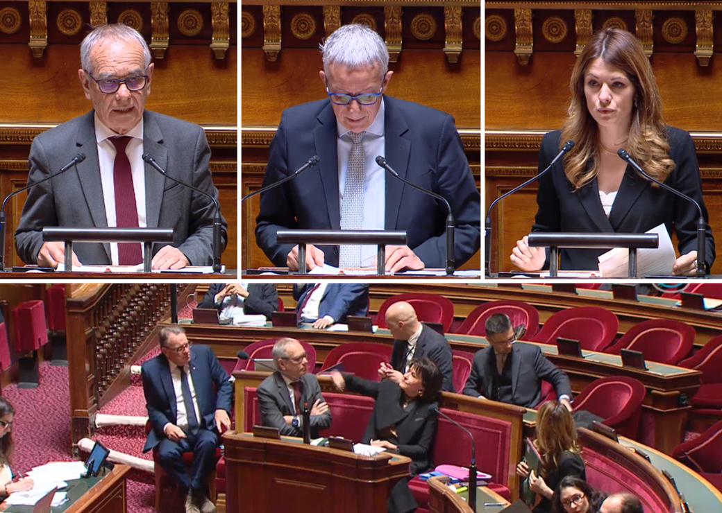 Jean-Jacques Michau, Daniel Grémillet et Maud Bregeon 