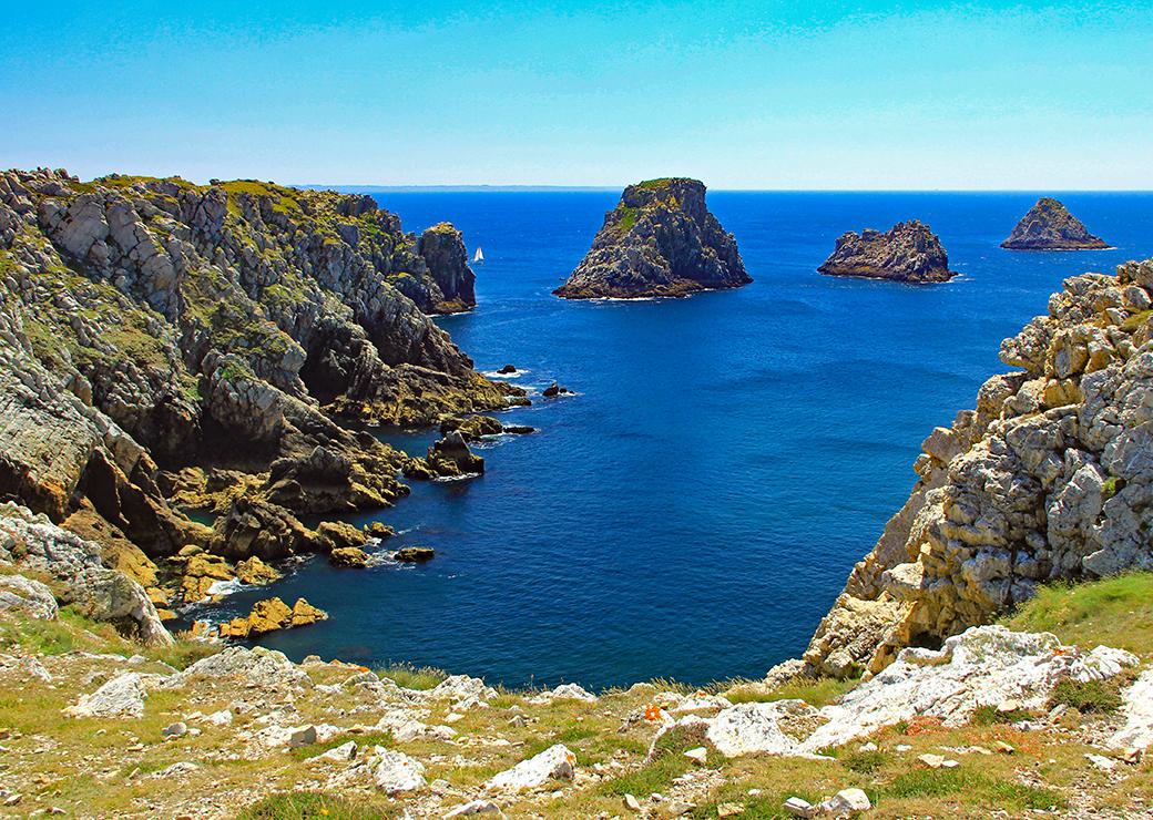 Les tas de pois à Camaret-sur-Mer dans le finistère