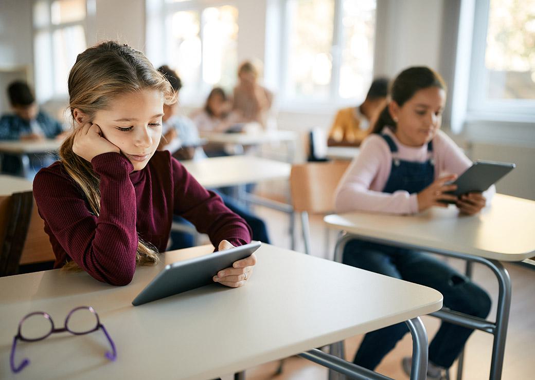 des tablettes en classe 
