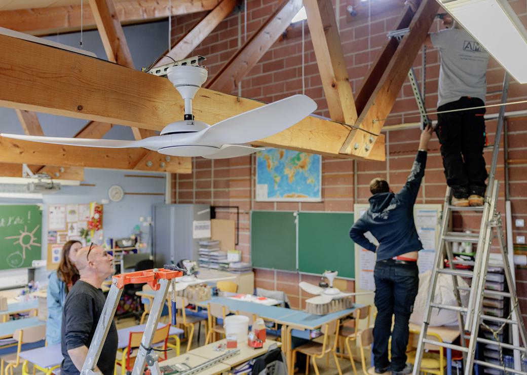 Adaptation de l'école de Saint-Vallier-de-Thiey selon la méthode low tech d'ACTEE en mai 2026 pour un gain de confort de 6°C