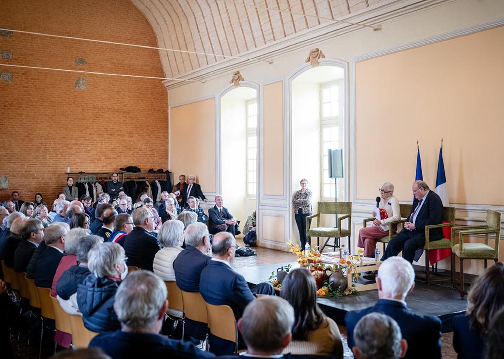 Françoise Gatel et Michel Fournier dans l'Orne en Novembre 2025 