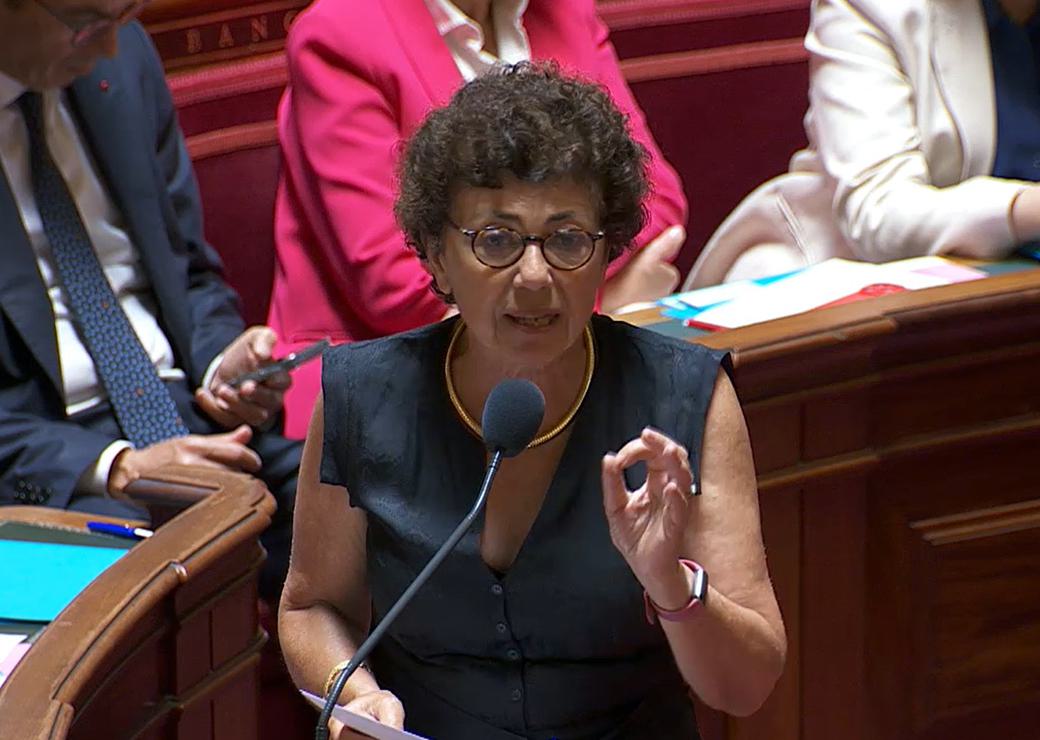 Monique Barbut lors des questions d’actualité  au Sénat le 24 juin 