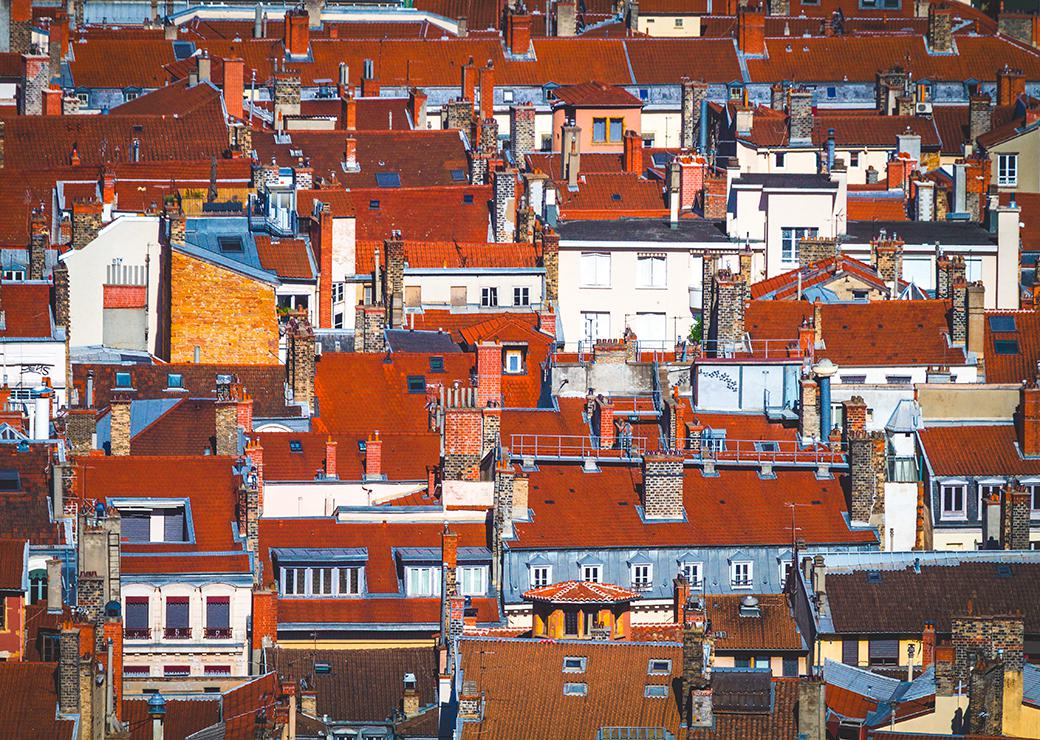 des appartements sous les toits à Lyon