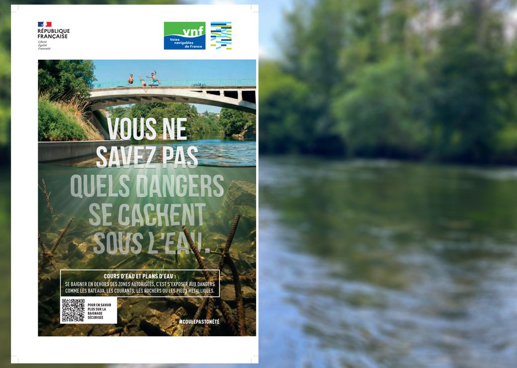 affiche de prévention des noyades 